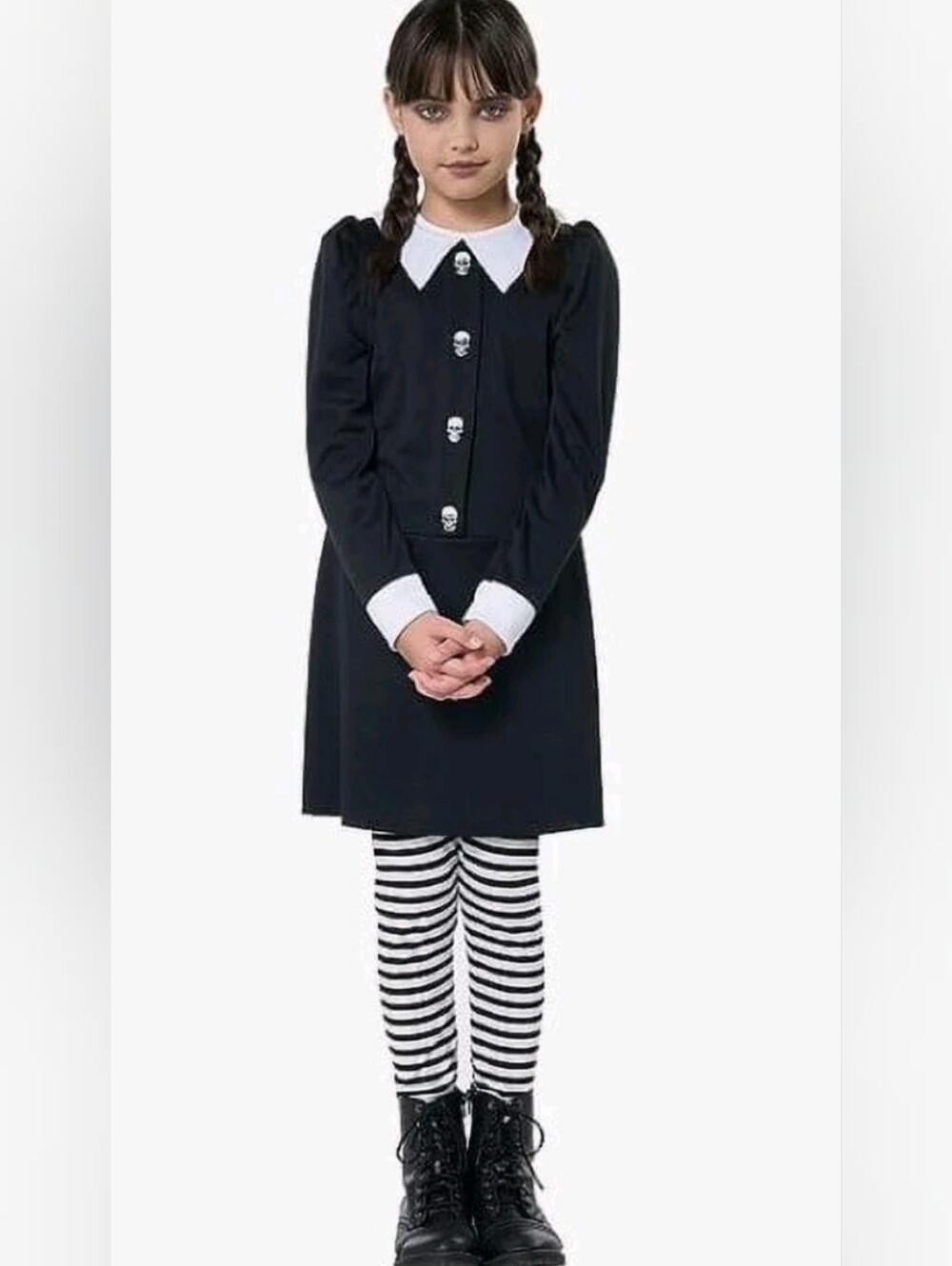 California Costumes Dreadful Child Wednesday Addam's Halloween costume